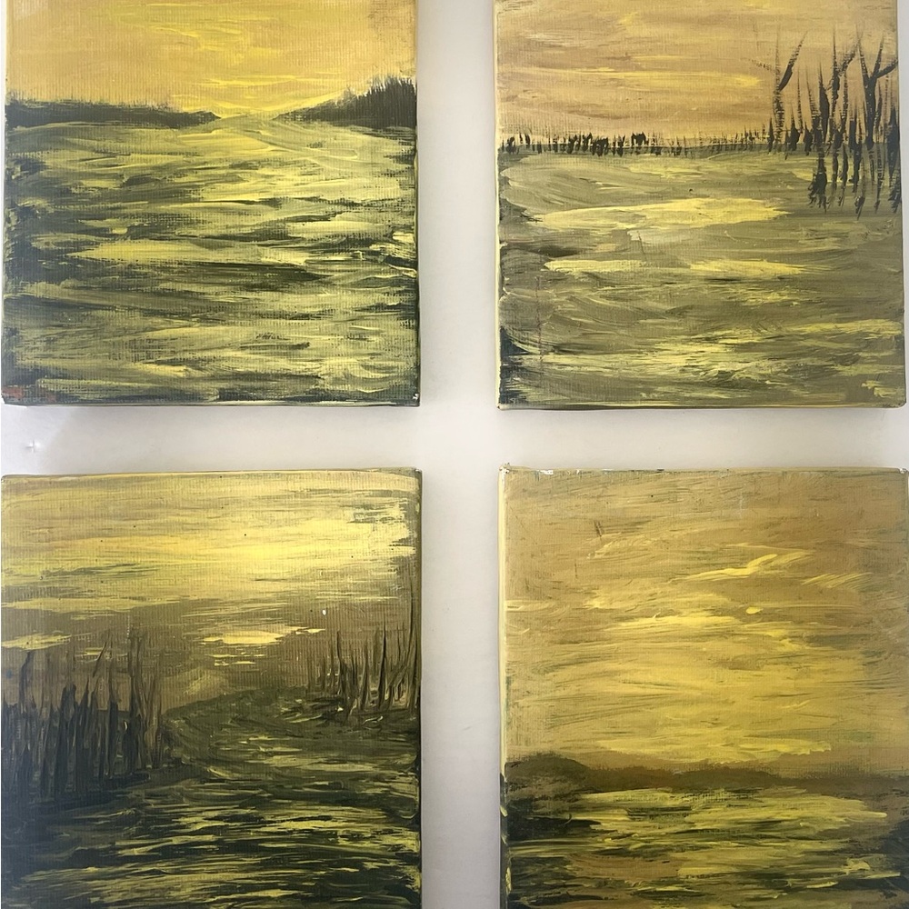 Golden Landscape Art Set